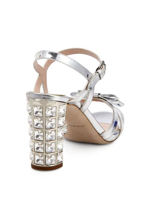 miu miu metallic ballerina|midi miu sandals.